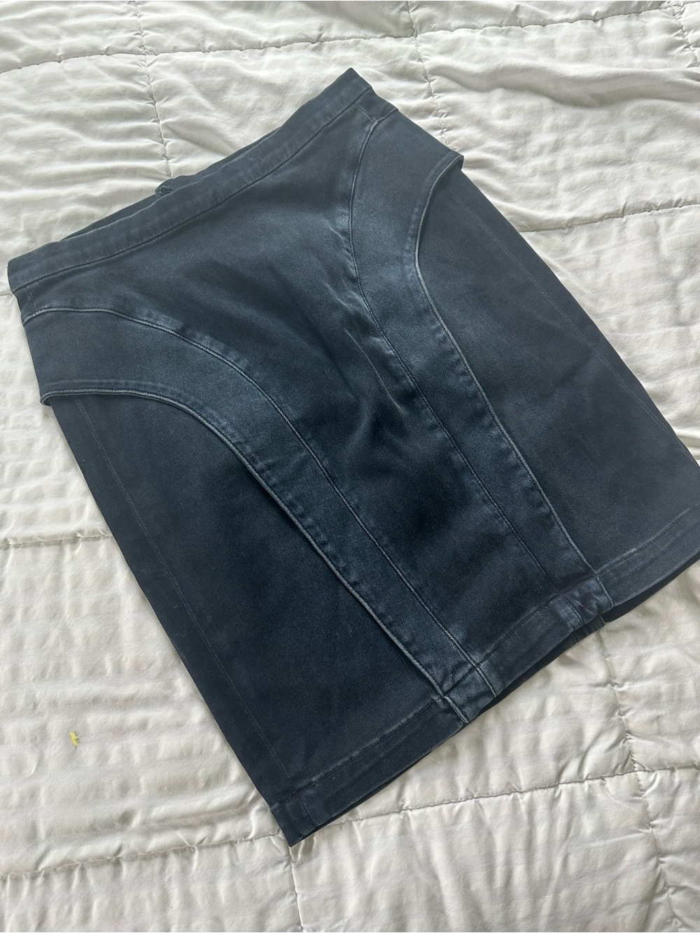 7 for all mankind - Denim Paneled Mini Skirt - Women
